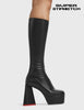 Sweet Talker Super Stretch Platform Knee High Boots