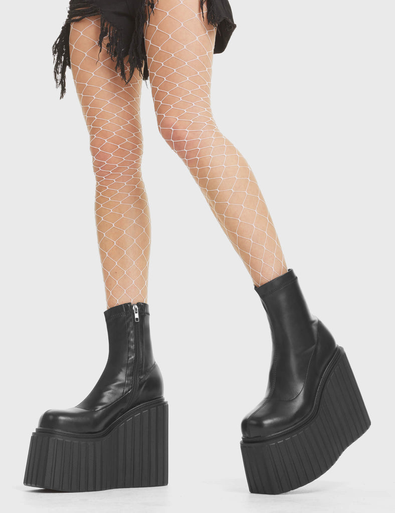 Down To Earth Chunky Platform Creeper Ankle Boots