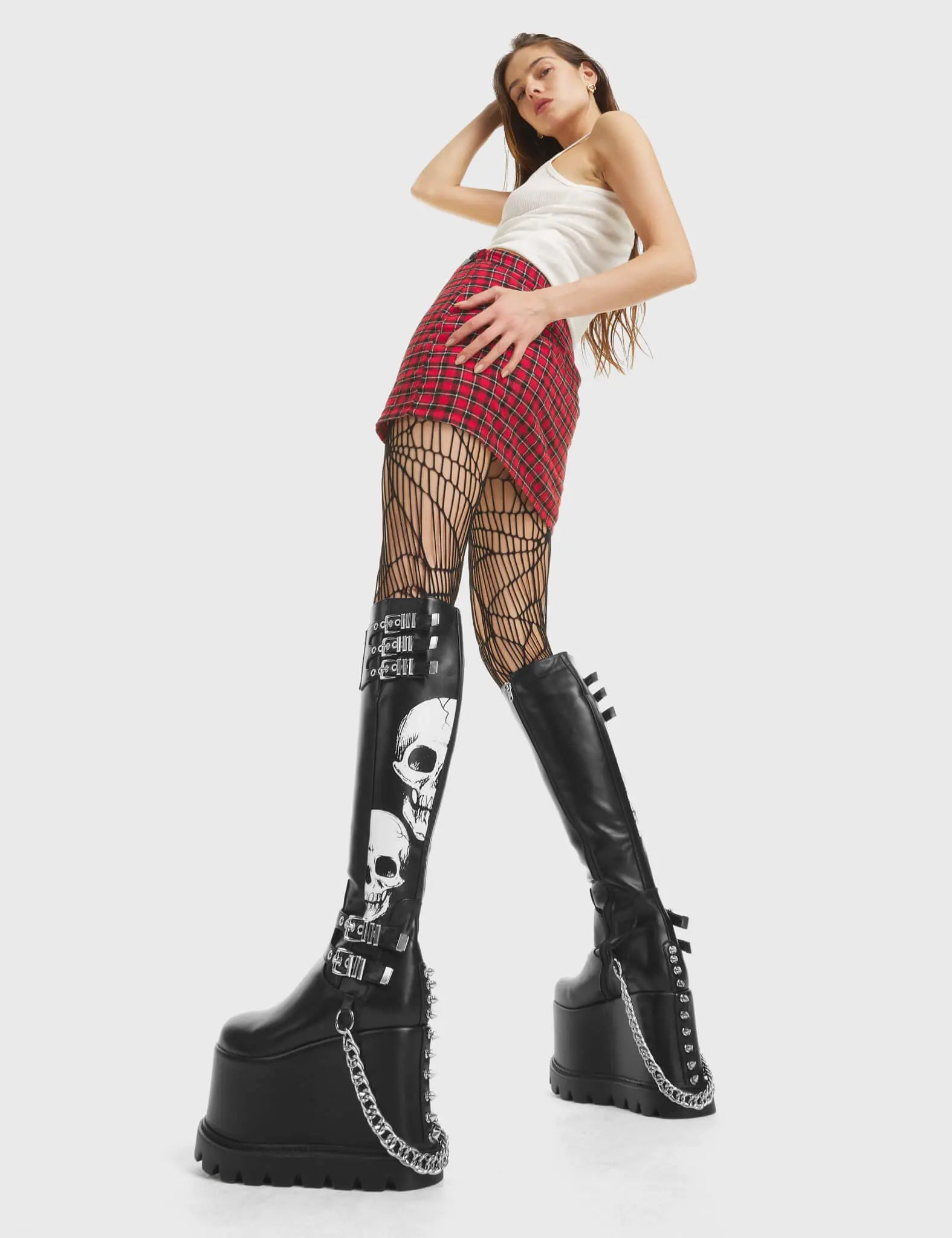 A Cut Above Chunky Platform Knee High Boots – LAMODA A Cut Above Chunky Platform Knee High Boots – LAMODA