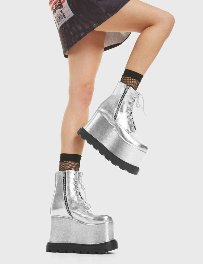 Up In Arms Chunky Platform Ankle Boots