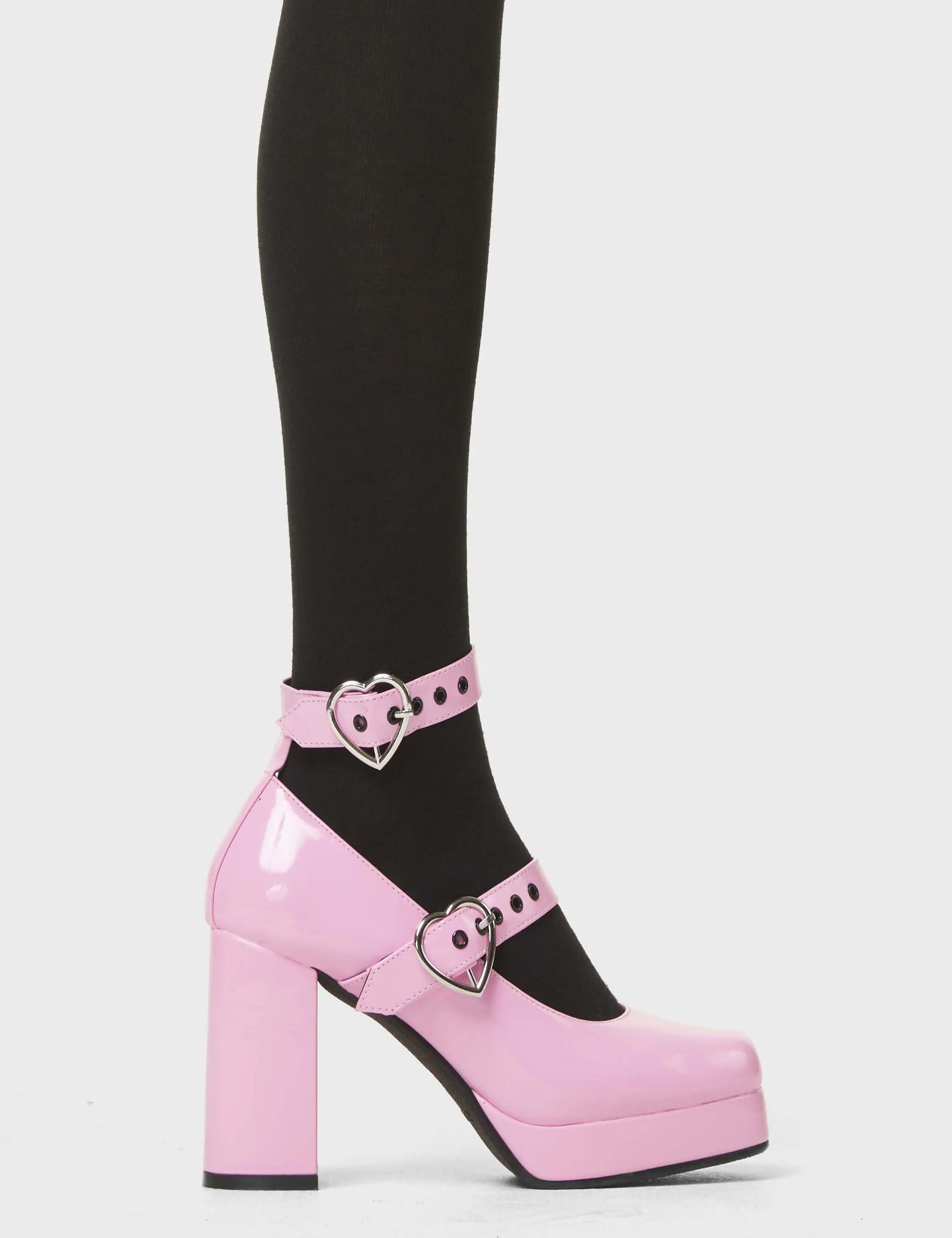 pothos pink heart wave platform shoes Chrome Heart Platform Heels – LAMODA US