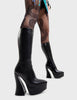 Sketchy Platform Calf Boots