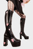 Candyfloss Love Platform Knee High Boots