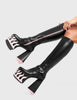Friction Burn Platform Knee High Boots