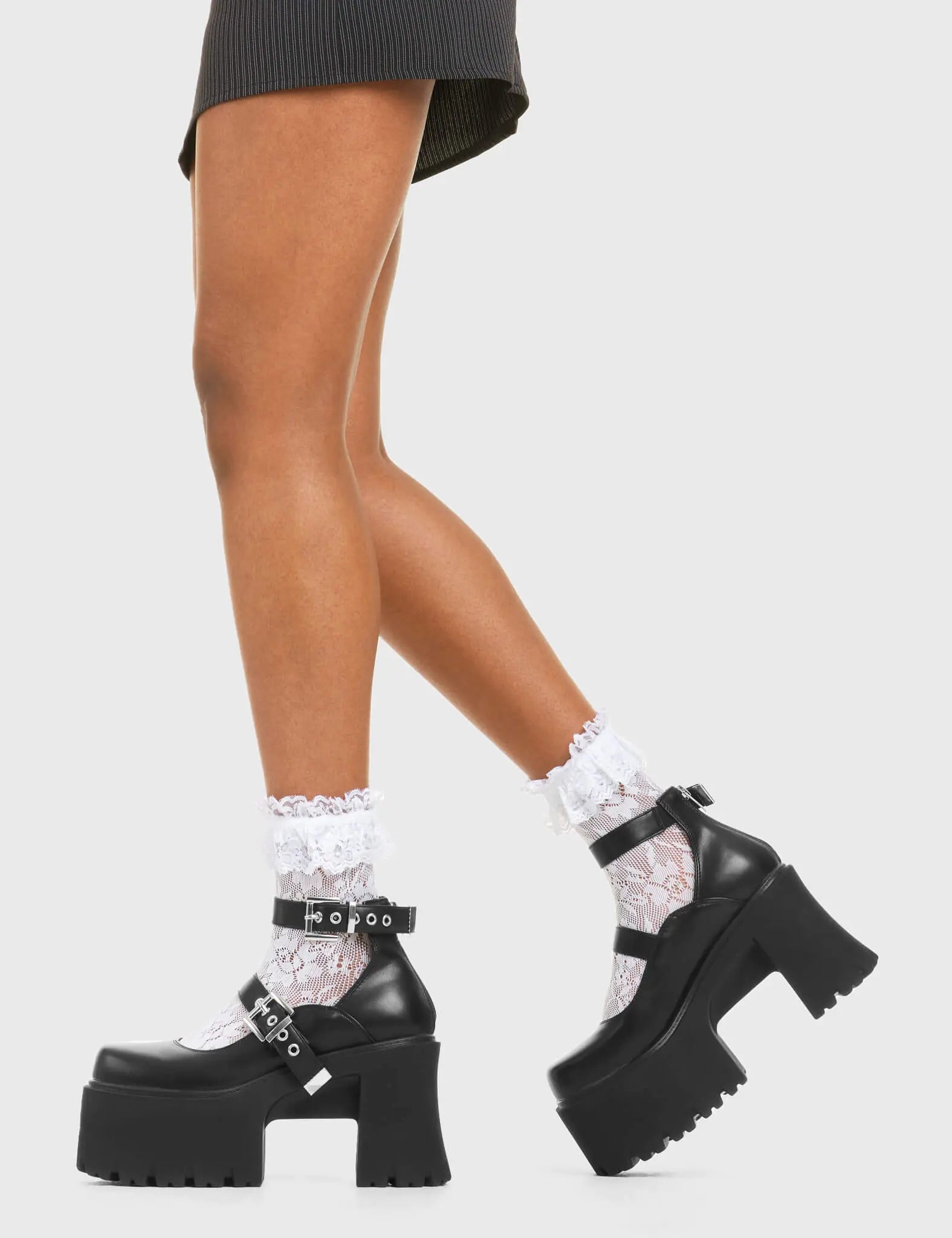 Left Platform Look Away Chunky Platform Shoes – LAMODA US