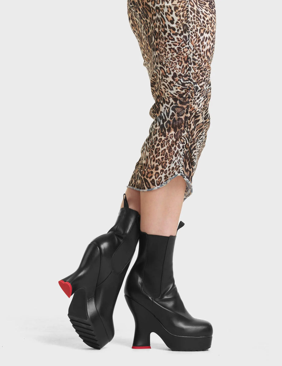 No Comment Chunky Platform Ankle Boots – LAMODA US