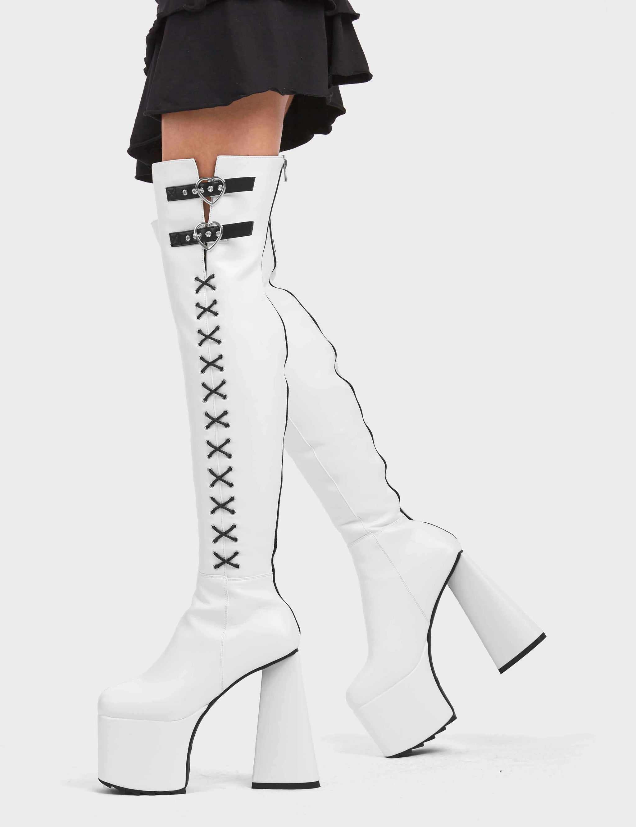 Small Victories Platform Thigh High Boots – LAMODA US