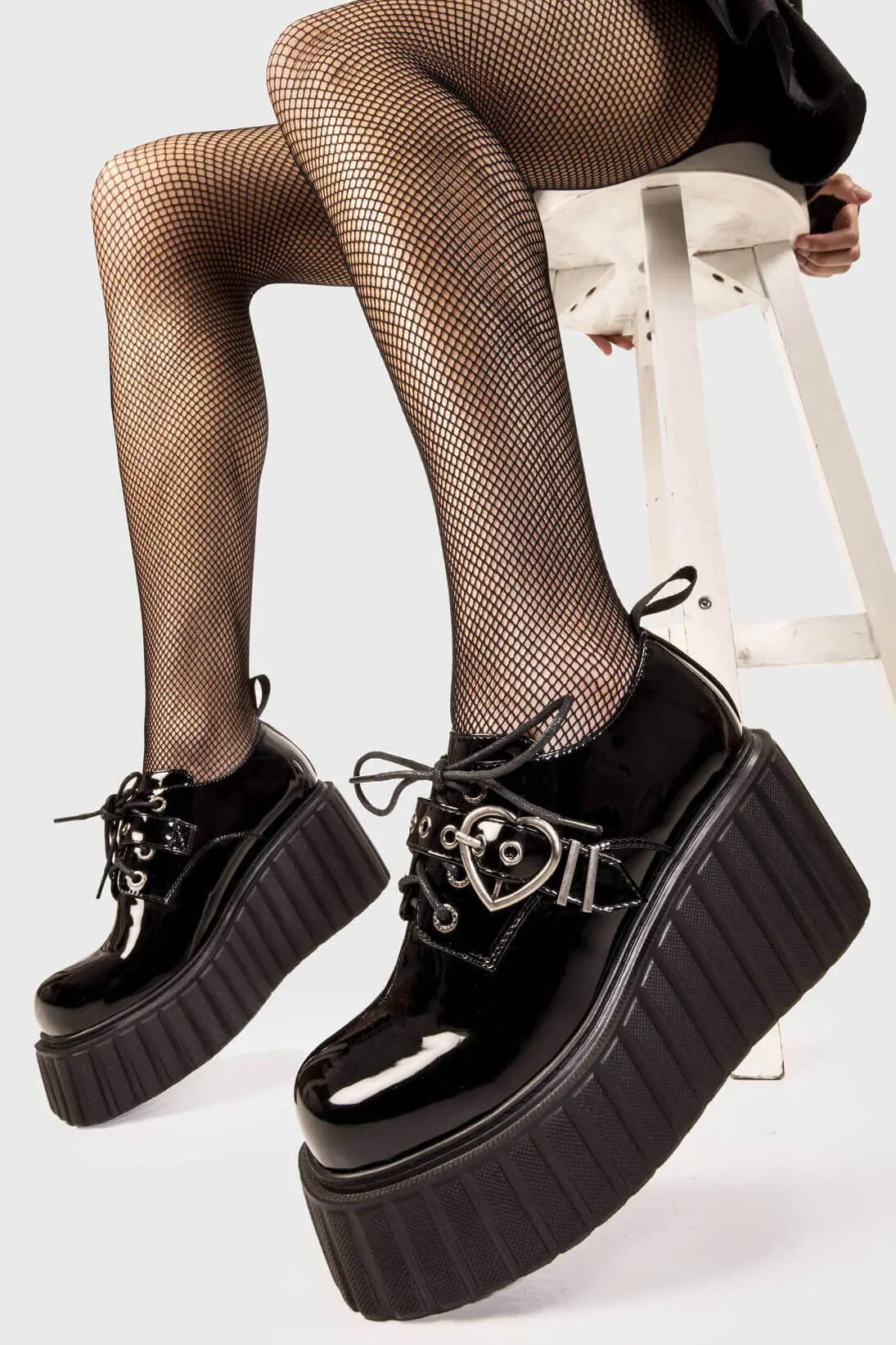 Stick To It Chunky Platform Creeper Shoes - Main Image